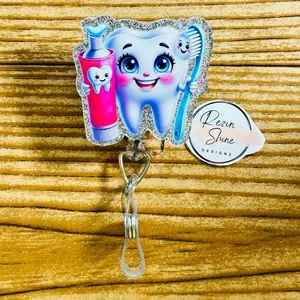 Dental Tooth Badge Reel