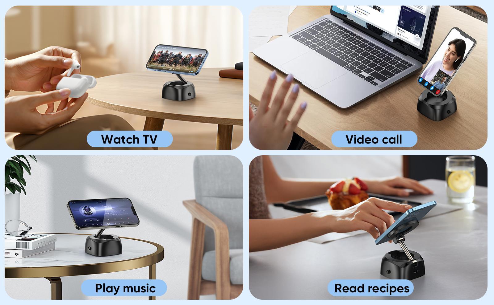 360° Rotating Car Phone Mount – Secure Clip Design, No-Fall Dashboard Holder, Universal Fit for iPhone, Samsung & 4–7” Smartphones