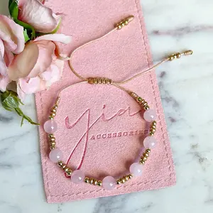 Amor y Esperanza- Rose Quartz Bracelet