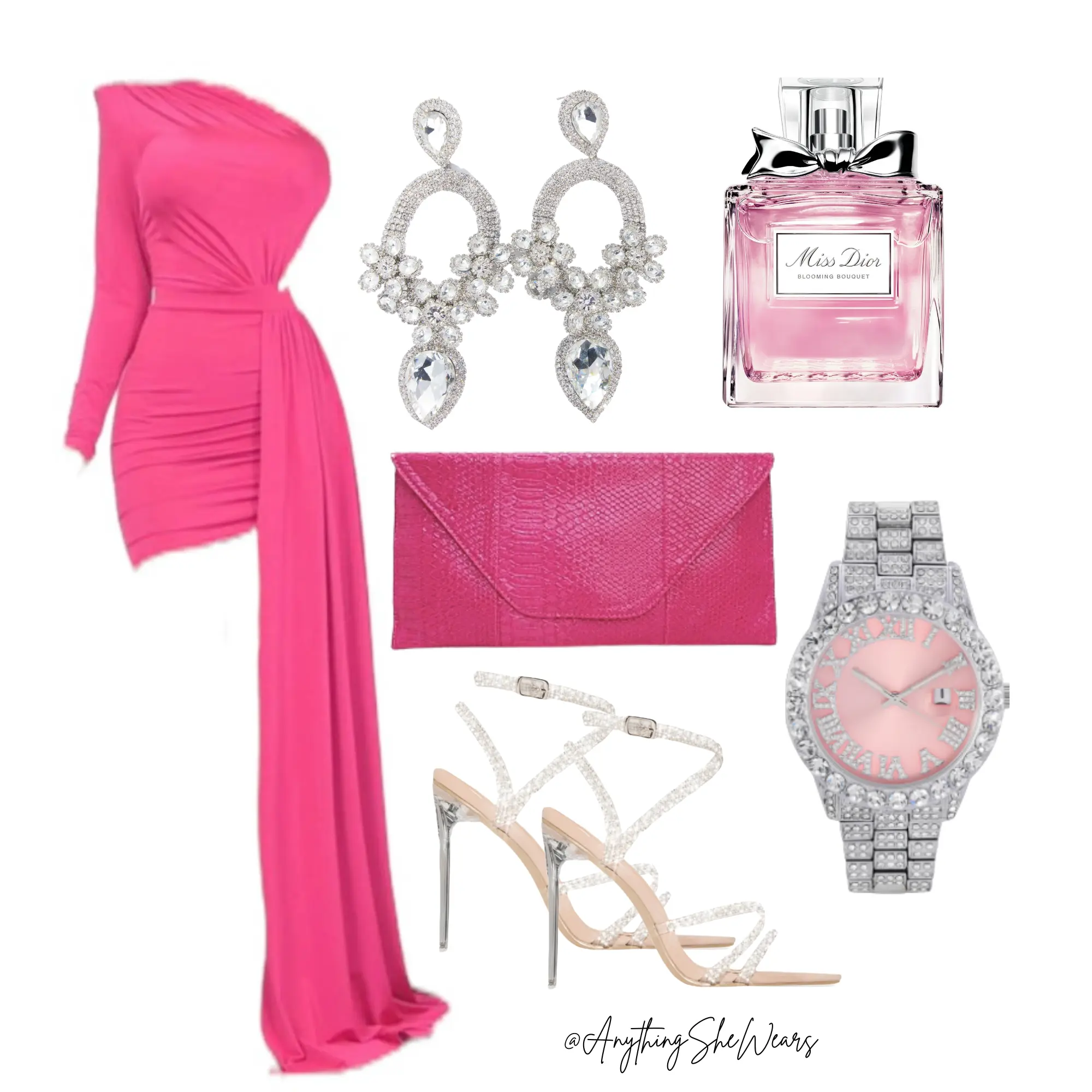 High Stepper Dress [DRESS ONLY] - Pink Formal Polyester