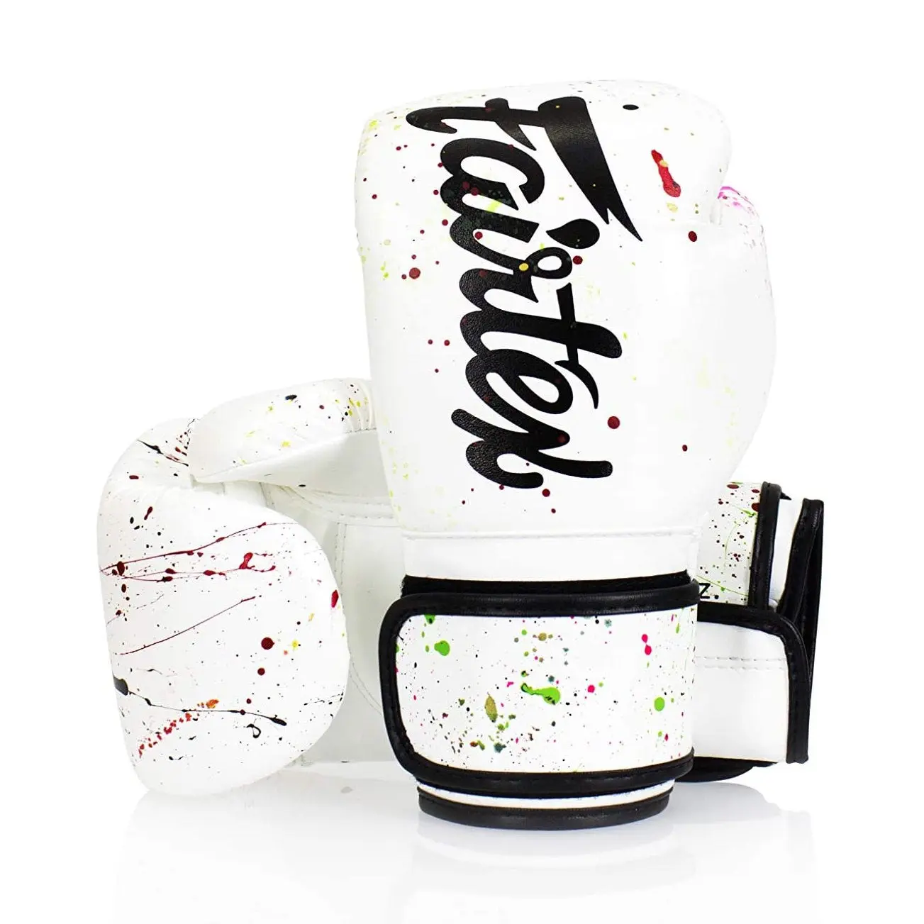 Fairtex BGV14 Painter Microfiber Boxing Gloves, Handmade Muay Thai Training Gloves with Secure Velcro Closure & Multi-Layered Foam Padding