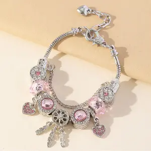 Women's beaded bracelet, adjustable exquisite cartoon friendship bracelet for women, teens, girls gifts