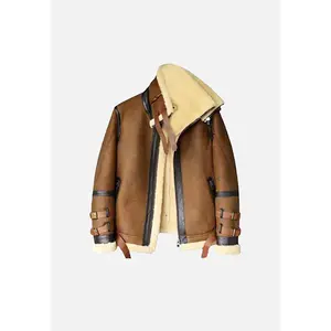 Rothacker Brown Leather Bomber Jacket