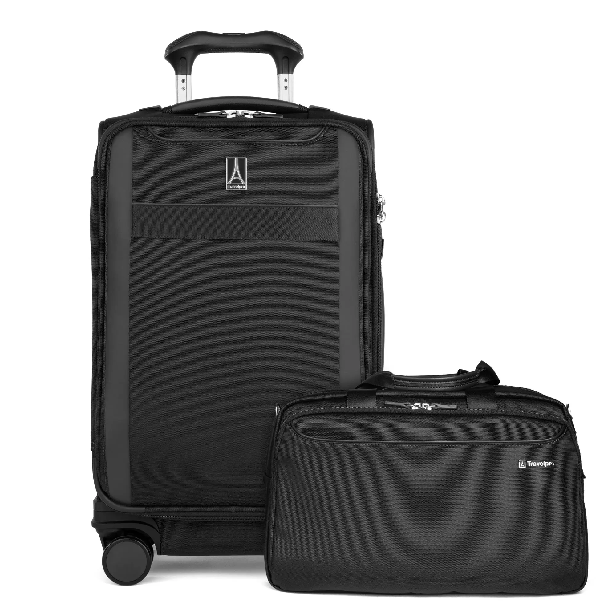 Travelpro Versapack + Softside Carry-On & Underseat Travel Tote Bag Luggage Set