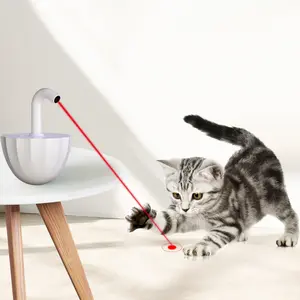 Tumbler Cat Laser Toy Automatic, 360° Rotation Rechargeable Laser Pointer, Self Play 3 Modes Motion Activated Cat Laser Toy, Interactive Cat Toys for Bored Indoor Adult Cats/Dogs