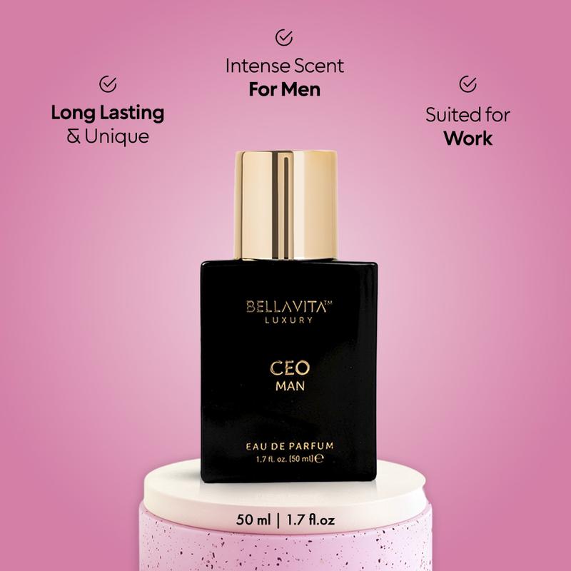 Bellavita Luxury CEO Man & Date Women Valentine Gift Set | Classic Perfume Duo 50ml Each | Power & Romance Combo | Couple Gift | Vegan & Cruelty-Free