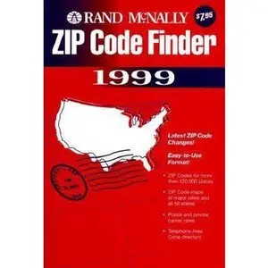 USED-Rand McNally Zip Code Finder 1999 (Annual) by Kenneth McDowell (Paperback)