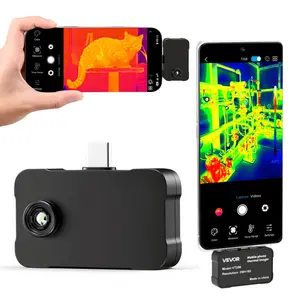 VEVOR Thermal Imaging Camera for Android iOS, 512x 384 Super Resolution, 25HZ Refresh Rate Infrared Thermal Imager for Smartphones Tablets, 256x 192 IR Resolution, -4F-1022F 6 Color Palettes