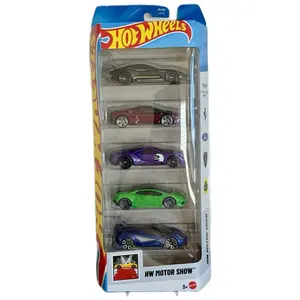 Hot Wheels HW Motorshow 5 Pack JBJ89 - Assorted Color Diecast Cars