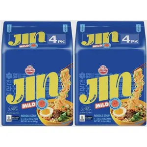 [8 Packs] Ottogi Jin Ramen MILD Korean Instant Noodle Variety Pack