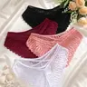 Women's Criss Cross Hollow Out Sheer Lace Knicker, Soft Comfy Fashion Breathable Underwear Fitted Panties Fit Drop Waist Casual Panty for Daily Wear, Ladies Underwear for All Seasons Lace Trim Knickers Womenswear, Breathable Comfy Innerwear