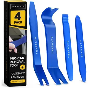 Auto Trim Removal Tool Set-4pcs No-Scratch Plastic Pry Tool Kit For Car Interior,Fastener, Clip, Door Panel, Molding, and Dashboard Removal Tools-Easy-to-Use Auto Trim Tools For Vehicles