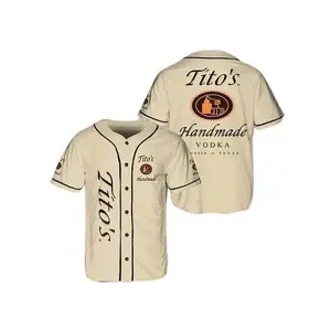 Tito’s Vodka Baseball Jersey for Beer Lovers.Jersey Baseball Shirt