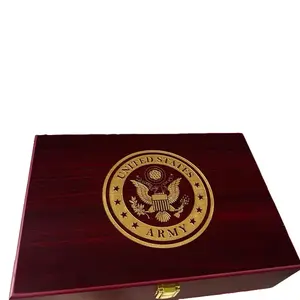 Jetbeam Custom Wood Case for 1911 Style Pews, Customizable with Extra Magazines & Challenge Coins, Custom Logo Options Available Boxes Organiser Felt Wooden