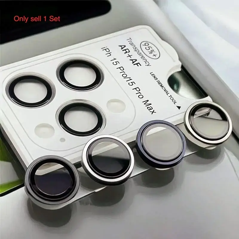 Tempered Glass Metal Camera Lens Protector For IPhone 17 Air 14 15 16 13 12 Pro Max Plus 13 Mini Protection Protective Film iPhone Camera Accessories Cellphone Accessories