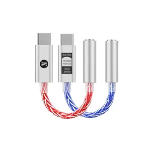 JCALLY JM6 Pro USB-C to 3.5mm DAC Amp HiFi Audio Adapter with Dual DAC Chips Portable Lossless Sound for IEM Earphones Headphones and Gaming