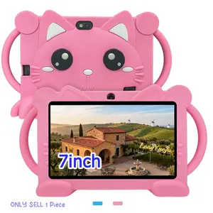 7-inch tablet, learning entertainment tablet, Android Tablets, Android games, installation of educational software, parental control, multiple applications, supports internet access, no adapter, blue/pink, Christmas and holiday gifts