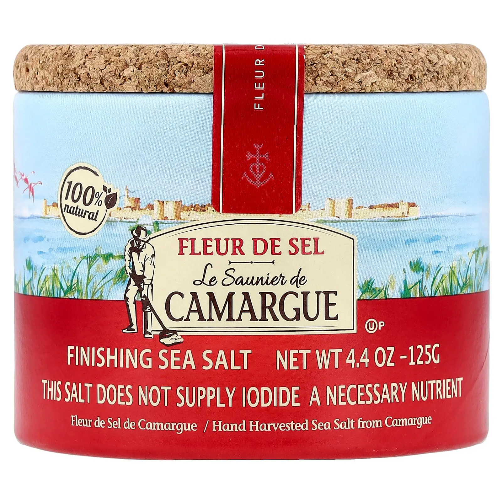 Le Saunier de Camargue Fleur de Sel, Finishing Sea Salt, 4.4 oz (125 g)