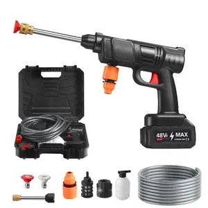48V 1200mAh Rechargeable High Pressure Car Washer, Portable High Pressure Car Washer, Car Cleaning Tool for Car, Fence, Wall & Deck, Car Wash Sprayer
