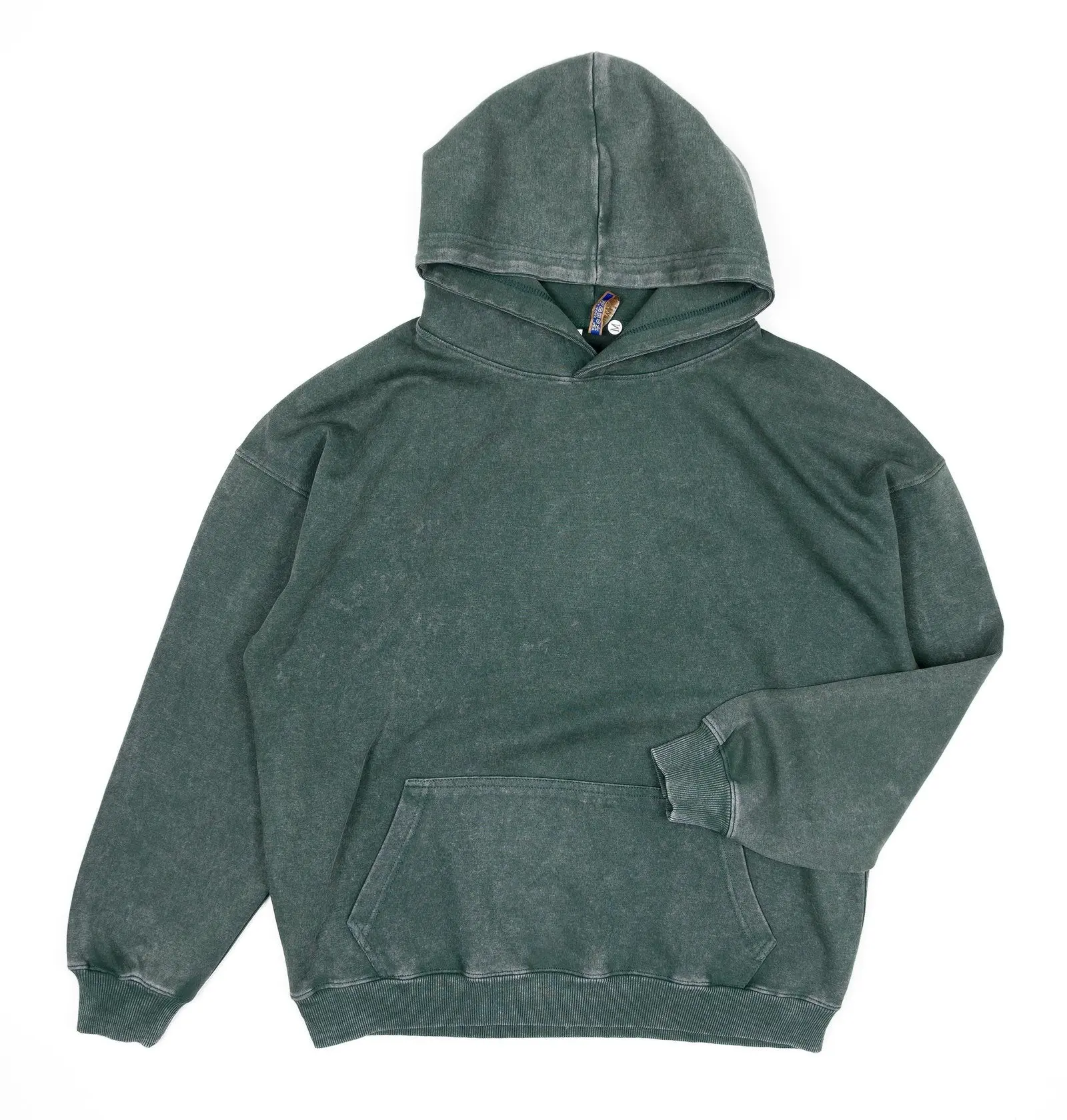 Stone-Washed Cotton Hoodie for Men, Vintage Oversized Pullover with a Baggy Boxy Fit, Plain Casual Drop Shoulder Sweatshirt, Sweatshirts, Minimalist, Menswear, Long Sleeve, Loose Boxy, Basic, Loose-Fitting, Lightweight, Boxy Hoodies