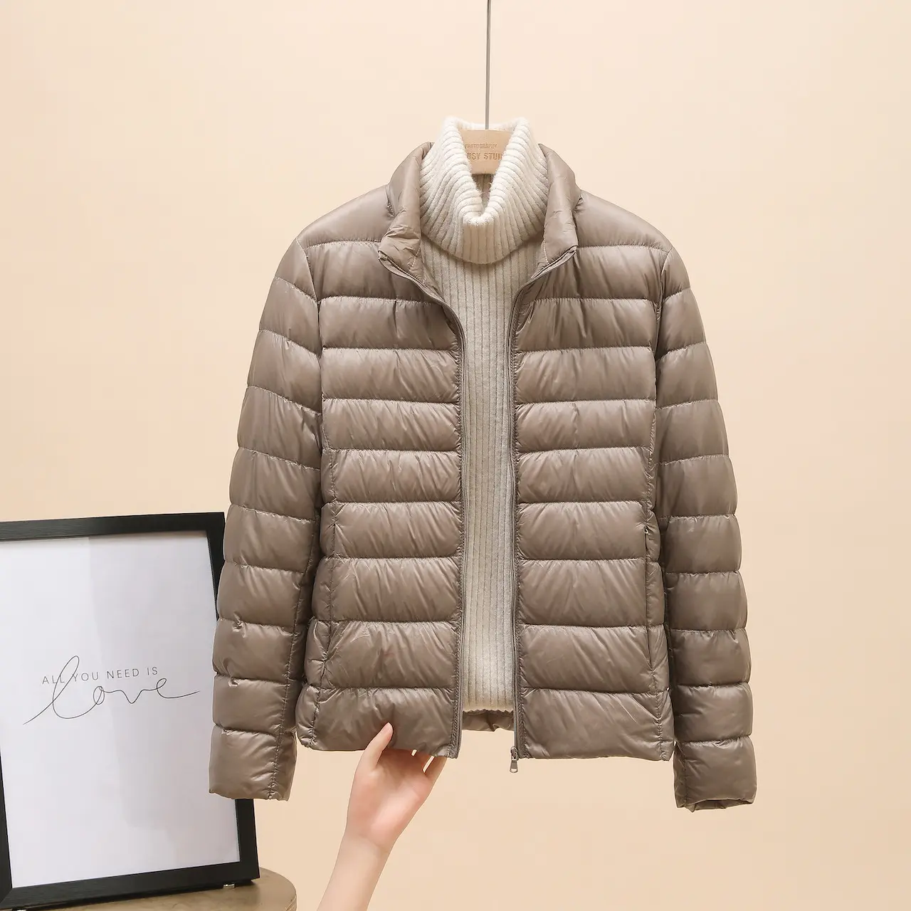 Khaki (stand up collar)