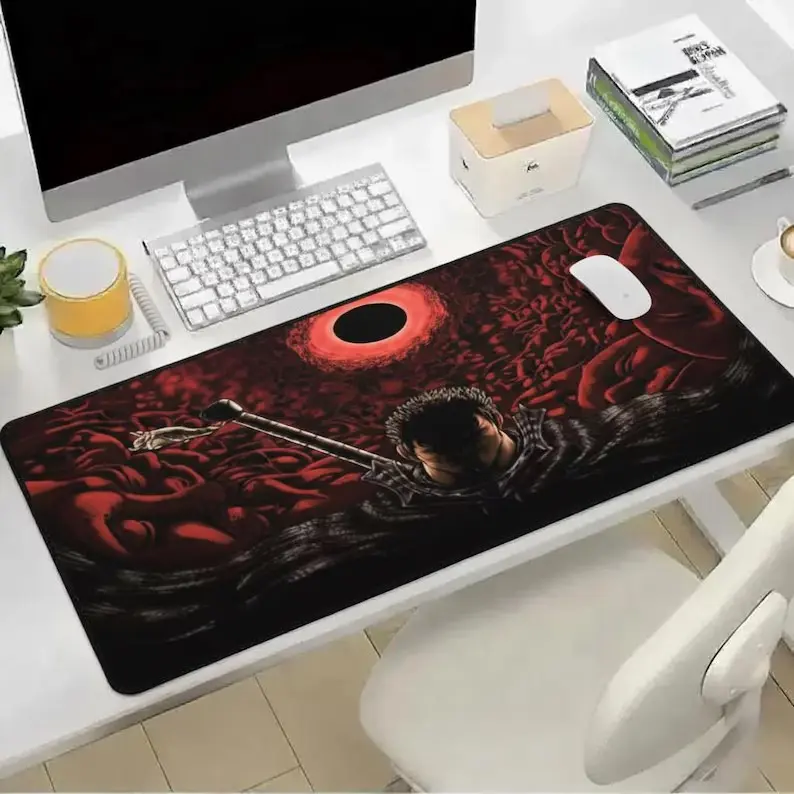 [SALE UP TO 45%] Anime Guts Dark Berserk Gift For Friends, Gaming Mouse Pad Desk Mat, Gift For Him, Gift For Fan, Gift For All