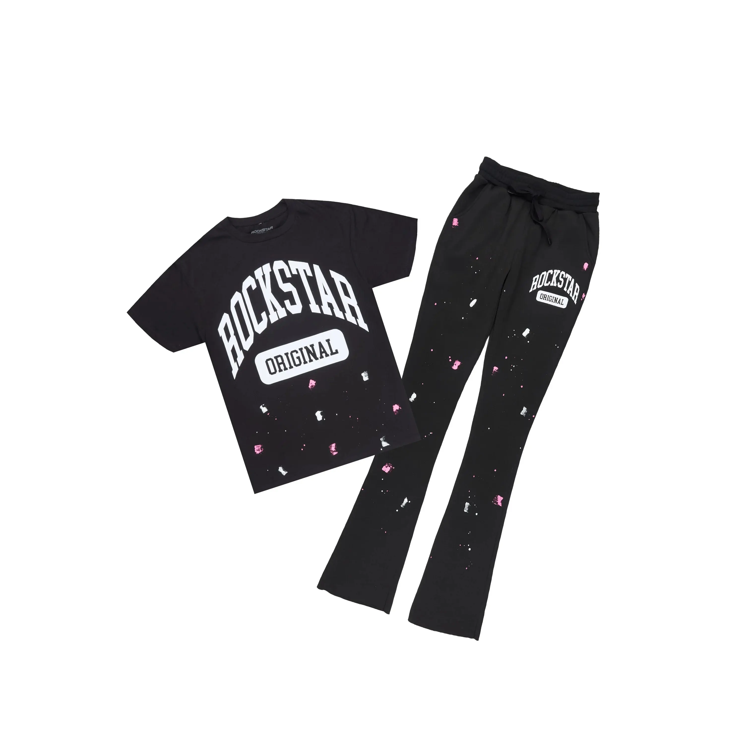 Yasmine Black T-Shirt Trackset