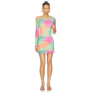 BEACH RIOT Roma Mini Dress in Strawberry