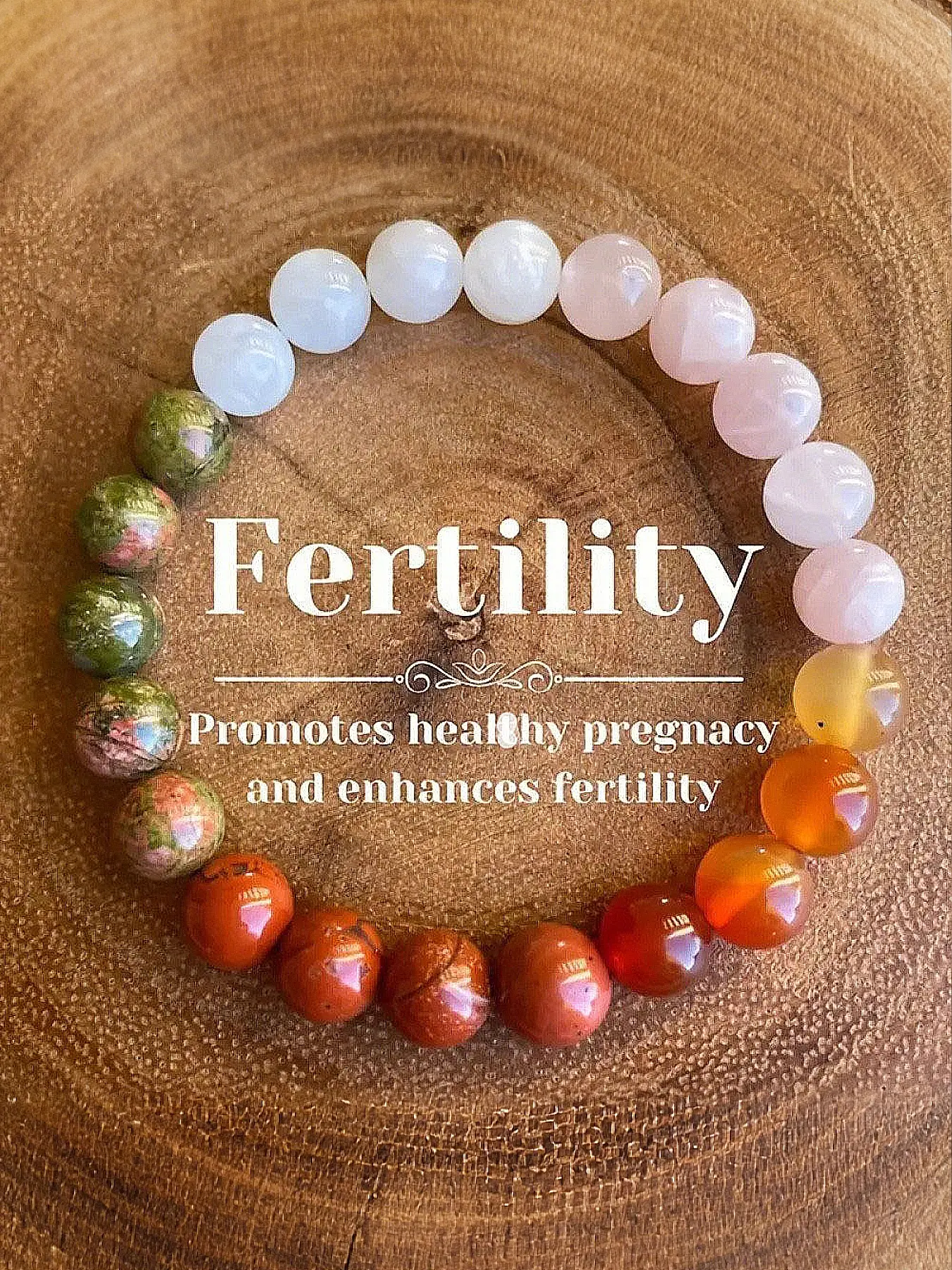 Natural Crystal Bracelet for Healthy Pregnancy, Spiritual Jewelry Gift for Pregnant Friends & Wives, Chakra Healing Accessory, Healing Crystal Bead, Beaded Bracelets
