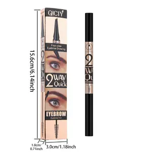 Get Perfect Brows in 1 Pen 4-Way Micro Brow Pencil & Tint Sweat & Water Proof for All Skin Types Makeup Flawless