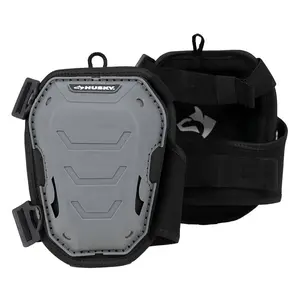 Gray Foam Memory Foam Soft Cap Knee Pad with Adjustable Straps