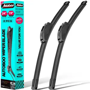 24"+19" Front Windshield Wiper Blades Replacement for 1990-2002 Honda Accord/Chevrolet Impala 2013-2020 Equinox 2005-2009 OEM QUALITY Premium All-Season Automotive