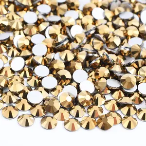 Gold Glass Rhinestones Gold Glass Rhinestones