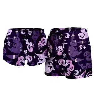 Men's Hawaiian Paradise Print Shorts – Breathable Lightweight Beach Shorts for Travel, Pool & Resort Wear