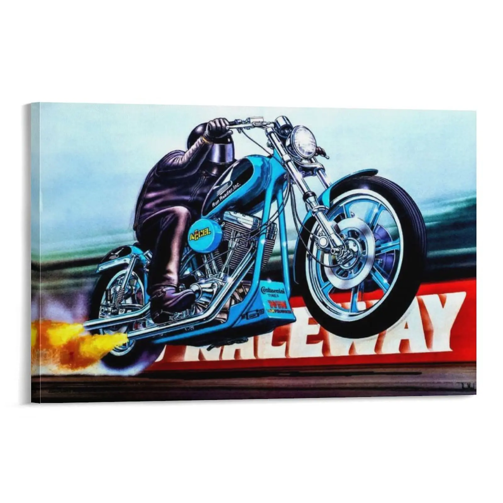 Motorcycle Rider Poster David Mann Picture Print 112 Canvas Poster Bedroom Decor Sports Landscape Office Room Decor Gift Frames Frame-.