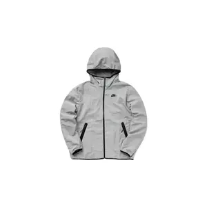 Woven Full-Zip Lined Hooded Jacket "COBBLESTONE/BLACK" DQ4340 016
