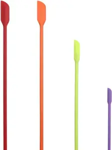 Mini Spatula Silicone Small for Makeup Spatula- Thin Jar Spatula ，for Thin Jar/Kitchen Bottles/Cosmetic Bottles 4Pack