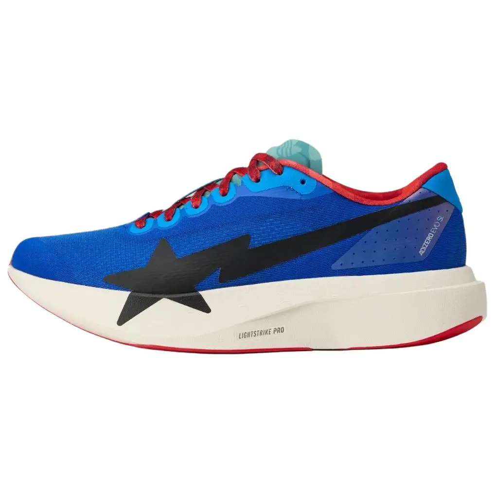 Adidas Adizero Evo SL x BAPE Men's Running Sneaker - Streamlined High-Performance Shoe with Responsive Cushion for Speed and Energy Return, Collaborative Details