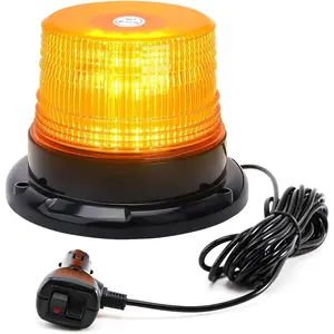 Strobe Lights with Magnetic Base, 12-24V Warning Safety Flashing Emergency Mini Light Bar for Trucks Vehicles Car
