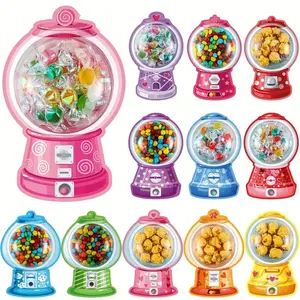 Valentine's Day Bubble Gum Machine Shape Cards, 24/36 Pieces Round Adhesive Stand, School Classroom Back-To-School Gifts, Easter Gifts