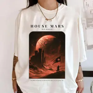 House Mars Red Rising Shirt, The Institute, Pierce Brown, Darrow Unisex T-shirt Classic Cotton Fabric