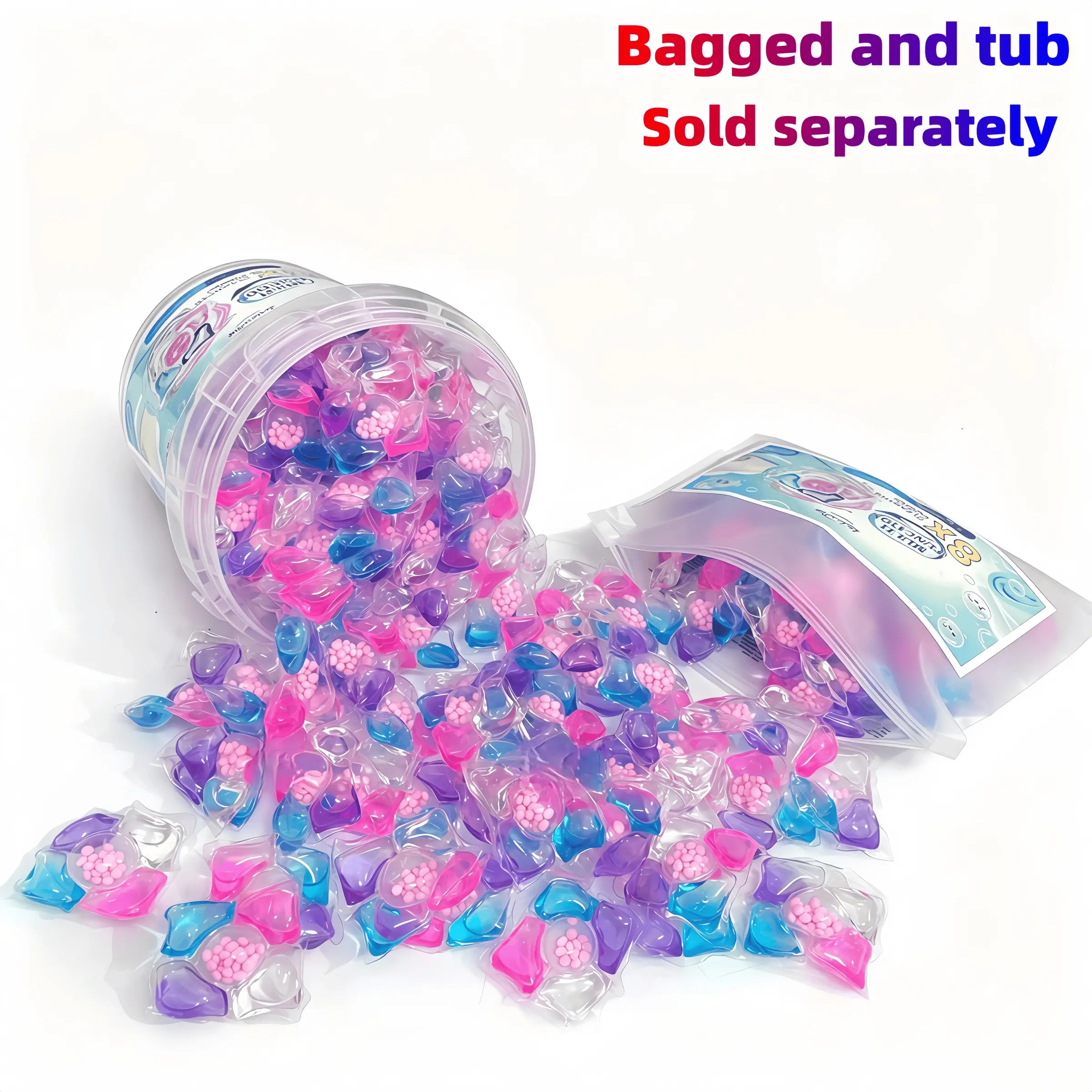 5-In-1 Laundry Beads, Scented Detergent Balls, Fragrance Detergent Beads, 30/50/80/100 Count, Liquid Soap, Laundry Detergent Pods, Travel-Friendly, Eco-Clean, Softening, Strong Stain Removal, Ideal for Home & Travel