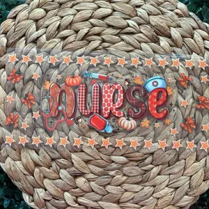 Fall Nurse UVDTF Cup Wrap with Pumpkin and Stethoscope Design for Seasonal Decor
