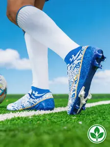 New High-Top Long Spike Soccer Shoes, Durable Football Cleats, Unisex Soccer Shoes, Comfortable Sports Shoes, Ideal for Training and Matches, Football Boots