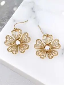 Delicate Wired Flower Drop Earrings