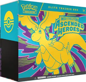 TCG: Mega Evolution—Ascended Heroes Elite Trainer Box (1 Full-Art Promo Card, 9 Booster Packs & Premium Accessories)