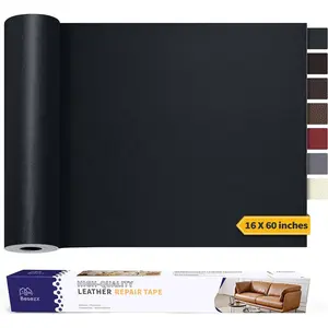 Leather Repair Patch Tape Kit, Self Adhesive Leather Repair for Furniture, Couch, Sofa, Car Seats,Office Chair,Vinyl Repair Kit.60inx16in