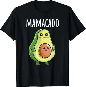 100% Cotton Unisex Pregnancy Announcement Shirts Women Mom Funny Mamacado T-Shirt