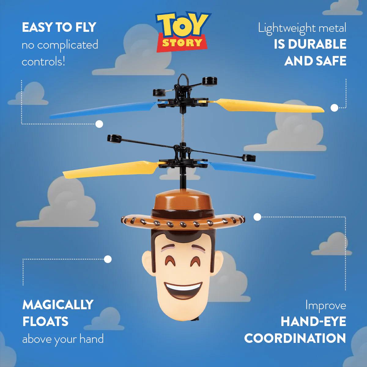 Toy Story IR UFO Ball Helicopter - Woody, Buzz Lightyear - Disney Licensed