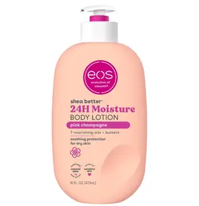 eos Shea Better Body Lotion for Dry Skin, Pink Champagne, 16 fl oz